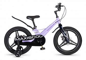 Велосипед Детский Maxiscoo SPACE Deluxe 18'' Лавандовый Матовый (2026)