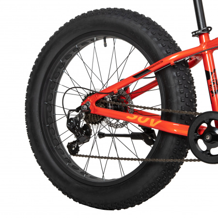 Велосипед NOVATRACK FATBIKE 24'' SUV алюм.рама 13, терракот., 7-скор,TY200/TS38, диск.торм.STG