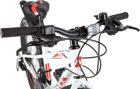 Велосипед NOVATRACK 24'' PRIME, алюм.рама 13'', белый, 18 скор., SHIMANO, дисковый тормоз