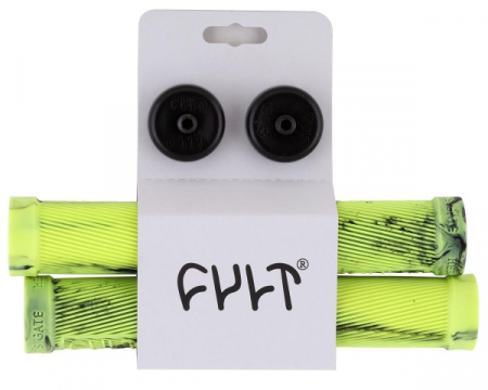 BMX Грипсы Cult Heaven's Gate Lime Green Swirl (зеленый / черный) арт: 05-GRP-BEG-LGRNSW