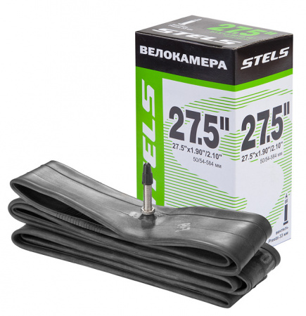 (760027 / LU083012) Велокамера 27.5''x1.90''/2.10'' вентиль Presta 33мм SEYOUN/STELS, в инд. упаковке