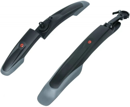 Крылья STG FD-24-1 F/R для 26-29, переднее и заднее, пластик/резина  , черные .