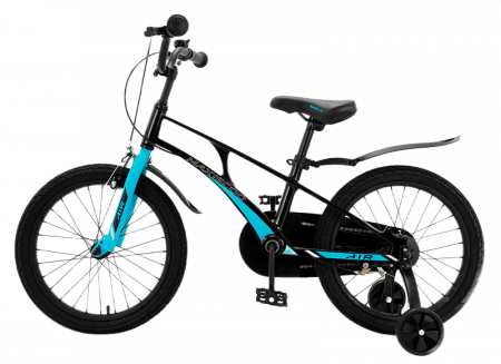 Детский Велосипед MAXISCOO  ''Air'' Standard 18'', Черный Аметист, С Ручными Тормозами (2023)