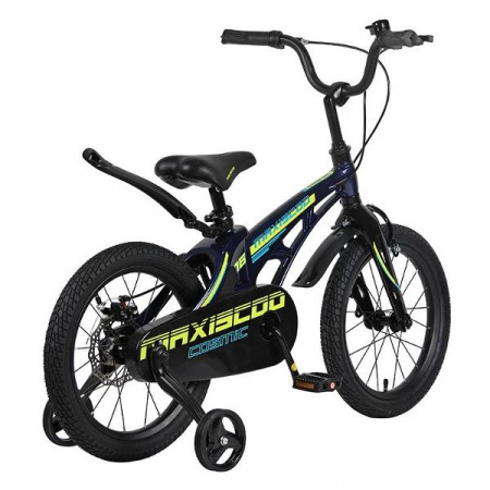 Детский Велосипед MAXISCOO  ''Cosmic'' Standard 16'', Синий Перламутр, С Ручными Тормозами (2023)