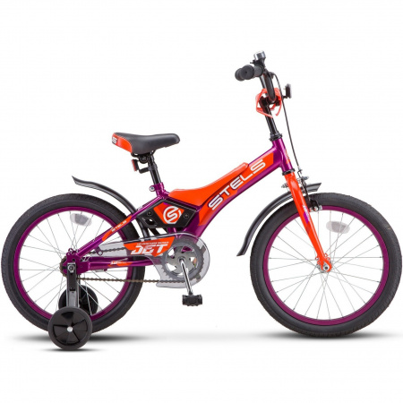 Велосипед STELS Jet 18'' Z010 (18 10 Фиолетовый/ Оранжевый) (LU087404 / LU085921)
