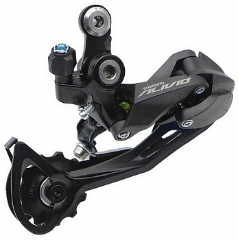 Переключатель задний SHIMANO ALIVIO, RD-M3100, 9 скор., крепление (на болт) под петух, SHADOW RD, 45T, SGS, Black (ARDM3100SGS)