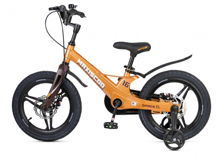Велосипед Детский Maxiscoo SPACE Deluxe 16'' Оранжевый Топаз (2025) (MSC-S1644D)