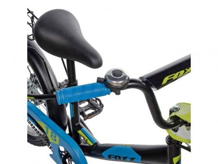 Велосипед FOXX 18'' SIMPLE чёрный, сталь, тормоз нож, крылья, багажник, защита А-тип