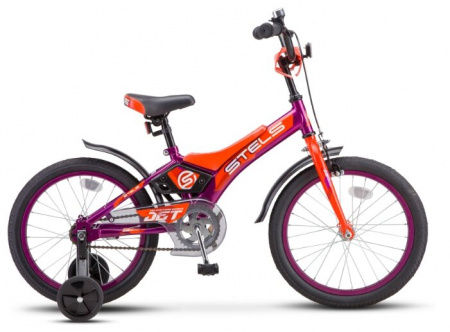 Велосипед STELS Jet 18'' Z010 (18 10 Фиолетовый/ Оранжевый) (LU087404 / LU085921)