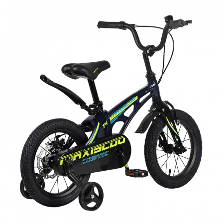 Детский Велосипед MAXISCOO  ''Cosmic'' Standard Plus 14'', Синий Перламутр, С Ручными Тормозами (202