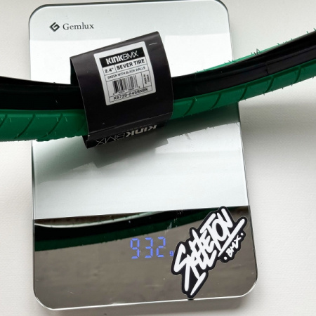 BMX Покрышка Kink Sever 2,40'' Green w/ Black Walls 2.40'' 60 psi (зеленый / черный бок) арт: K6730-