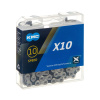 КМС Цепь X10, 10 ск.,1/2X11/128''Х114, серая, в торг.уп. Суперпрочные пины, точное переключение, зак