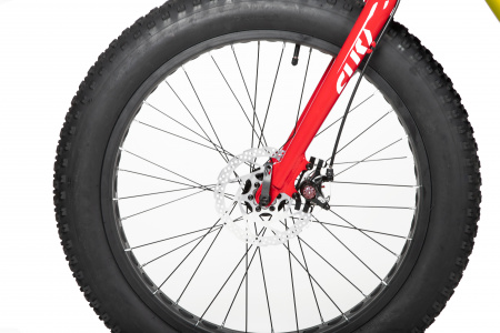 Велосипед NOVATRACK FATBIKE 24'' SUV алюм.рама 13, зеленый, 7-скор, TY200/TS38, диск.торм.STG