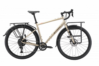 Велосипед Stark'27 Gravel 3Т cерый/коричневый 18'' M