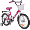 Велосипед FOXX 18'' SIMPLE розовый, сталь, тормоз нож, крылья, багажник, защита А-тип, передняя ко
