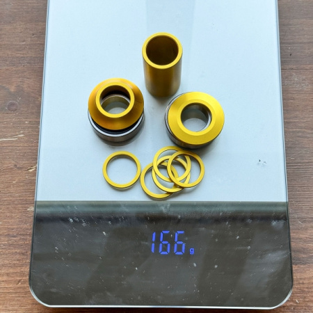 BMX Каретка Fiend Mid 22 Matte Gold 22мм (золотой) арт: BB-220GLD
