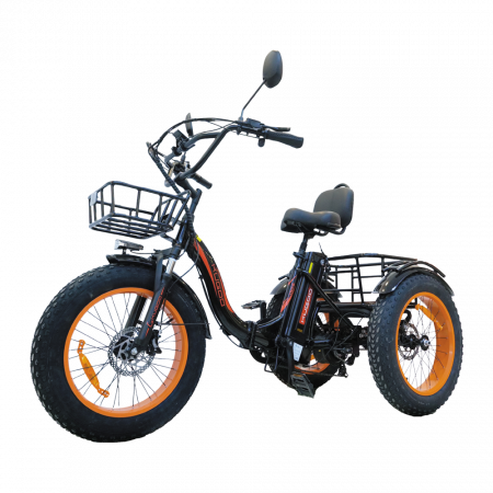 Электротрицикл Kugoo TRIKE, АКБ 15600мАч, 750W 48V, Макс нагрузка 120кг,