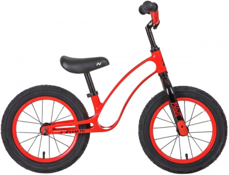 Беговел NOVATRACK 14'' MBLAST зеленый, магний-алюминиевая рама, цветной стальной обод, камера, покры