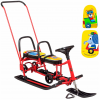 Игрушка Снегокат детский 507 ''TWINS BABY Wheel'' разборный для двоих с двумя складными спинками, съ