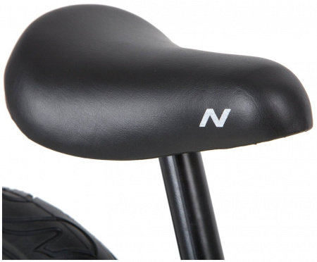 Беговел NOVATRACK 14'' MBLAST зеленый, магний-алюминиевая рама, цветной стальной обод, камера, покры