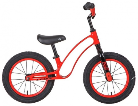 Беговел NOVATRACK 14'' MBLAST зеленый, магний-алюминиевая рама, цветной стальной обод, камера, покры