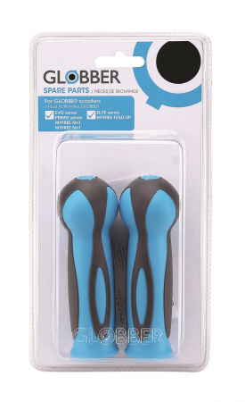 Грипсы Globber DUAL COLOR 2 HANDLE GRIPS, голубой