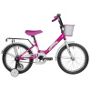 Велосипед FOXX 18'' SIMPLE розовый, сталь, тормоз нож, крылья, багажник, защита А-тип, передняя ко