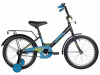 Велосипед FOXX 18'' SIMPLE чёрный, сталь, тормоз нож, крылья, багажник, защита А-тип