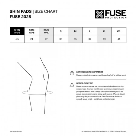 Защита голени Fuse Alpha Classic Shin Kids (черный) M-L (черный) арт: 100001129