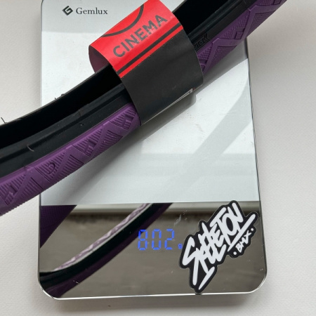 BMX Покрышка Cinema FPS 2,50'' Purple w/ Black Walls 2.50'' 60psi (фиолетовый / черный бок) арт: CN6