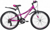Велосипед NOVATRACK 24'' KATRINA, алюм.рама 10'', фиолетовый, 21-скор, TY300/TS38/TZ500,V-brake