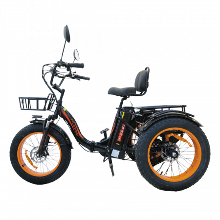 Электротрицикл Kugoo TRIKE, АКБ 15600мАч, 750W 48V, Макс нагрузка 120кг,