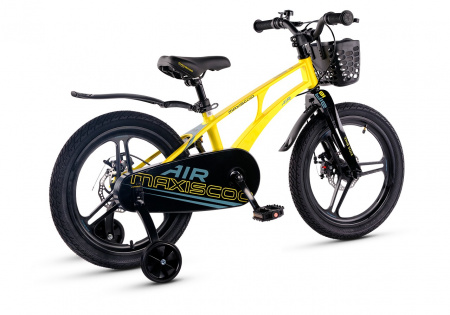 Велосипед Детский Maxiscoo AIR Pro 18'' Желтый Матовый (2025)