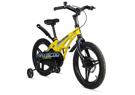 Велосипед Детский Maxiscoo COSMIC Deluxe 18'' Желтый Матовый (2025) (MSC-C1841D)