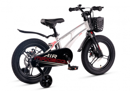 Велосипед Детский Maxiscoo AIR Pro16'' Серый Жемчуг (2025) (MSC-A1645P)