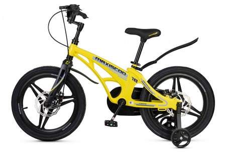 Велосипед Детский Maxiscoo COSMIC Deluxe 18'' Желтый Матовый (2025) (MSC-C1841D)