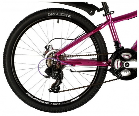 Велосипед NOVATRACK 24'' KATRINA алюм.рама 10'', розовый металлик, 21-скор, TY300/TS38/TZ21, диск.то