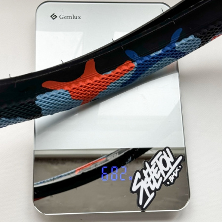BMX Покрышка Cult x Vans 2,40'' Blue/Orange Camo 2,40'' 65psi (сине-оранжевый камуфляж / черный) арт