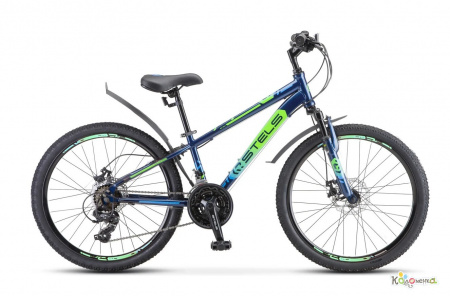 Велосипед STELS Navigator-400 MD 24'' (12'' Синий/ салатовый/ голубой), F010 (LU092747 / LU089244)
