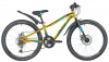 Велосипед NOVATRACK 24'' PRIME алюм.рама 11'', золотой металлик, 18-скор, TY21/TS38/SG-6SI, диск.тор