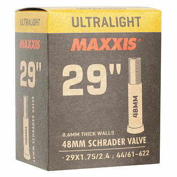MAXXIS ULTRALIGHT 29X1.75/2.4 (44/61-622) 0.6 LSV48 (B-C) камера велосипедная